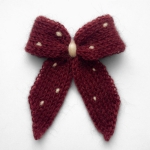 Spinka do włosów Kokarda w kropki M